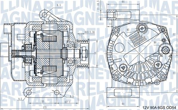 Magneti Marelli 063731562210 - Ģenerators ps1.lv