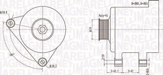 Magneti Marelli 063731509010 - Ģenerators ps1.lv