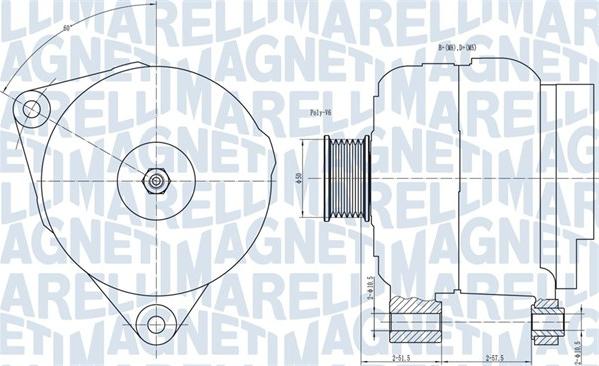 Magneti Marelli 063731501010 - Ģenerators ps1.lv