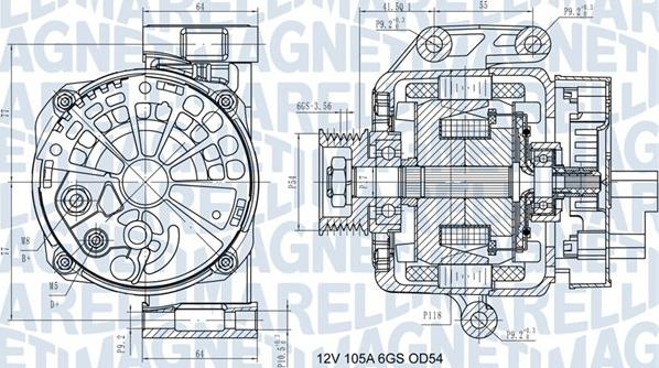 Magneti Marelli 063731585210 - Ģenerators ps1.lv