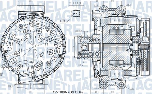 Magneti Marelli 063731580410 - Ģenerators ps1.lv