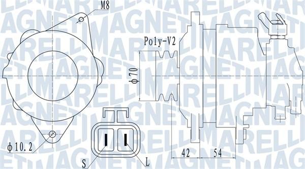 Magneti Marelli 063731533010 - Ģenerators ps1.lv