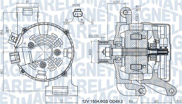 Magneti Marelli 063731575010 - Ģenerators ps1.lv