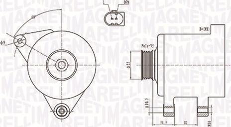 Magneti Marelli 063731664010 - Ģenerators ps1.lv