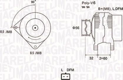 Magneti Marelli 063731662010 - Ģenerators ps1.lv