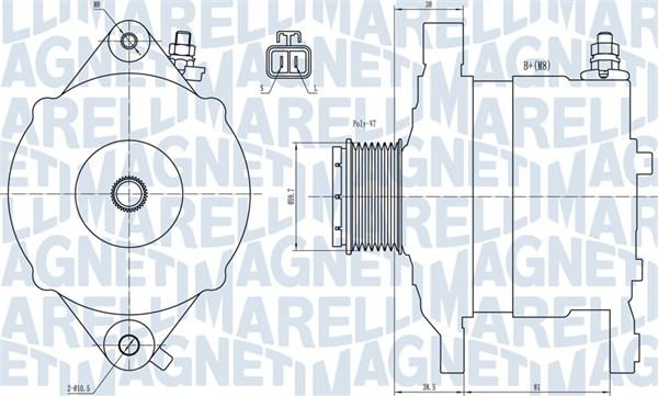 Magneti Marelli 063731602010 - Ģenerators ps1.lv