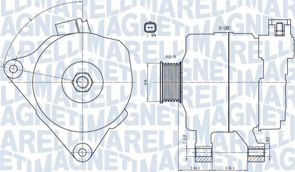 Magneti Marelli 063731687010 - Ģenerators ps1.lv