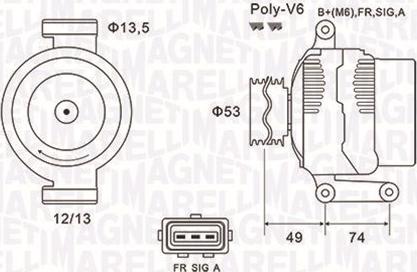 Magneti Marelli 063731635010 - Ģenerators ps1.lv