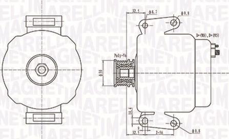 Magneti Marelli 063731630010 - Ģenerators ps1.lv