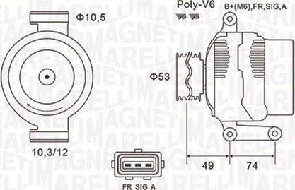 Magneti Marelli 063731638010 - Ģenerators ps1.lv