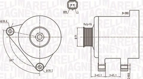 Magneti Marelli 063731674010 - Ģenerators ps1.lv