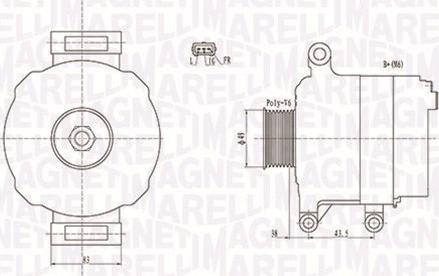 Magneti Marelli 063731676010 - Ģenerators ps1.lv