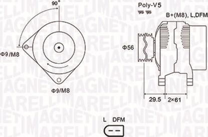 Magneti Marelli 063731678010 - Ģenerators ps1.lv