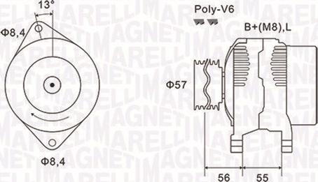 Magneti Marelli 063731088010 - Ģenerators ps1.lv