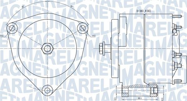 Magneti Marelli 063731035010 - Ģenerators ps1.lv