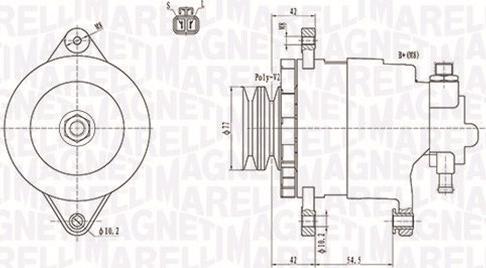 Magneti Marelli 063731183010 - Ģenerators ps1.lv