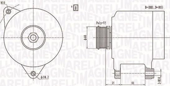 Magneti Marelli 063731139010 - Ģenerators ps1.lv