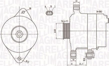 Magneti Marelli 063731892010 - Ģenerators ps1.lv