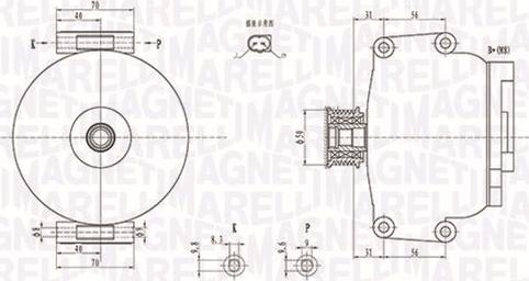 Magneti Marelli 063731846010 - Ģenerators ps1.lv