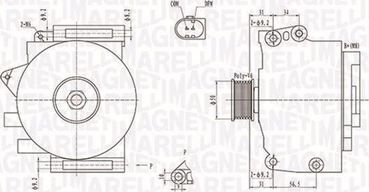 Magneti Marelli 063731859010 - Ģenerators ps1.lv