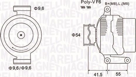 Magneti Marelli 063731855010 - Ģenerators ps1.lv