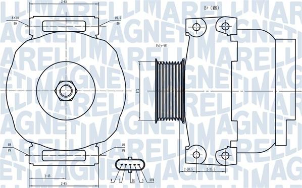 Magneti Marelli 063731851010 - Ģenerators ps1.lv