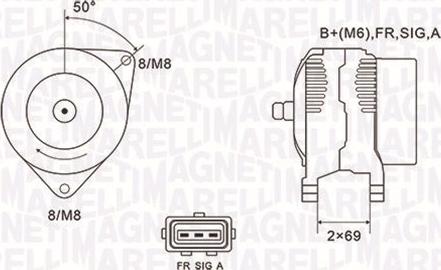 Magneti Marelli 063731857010 - Ģenerators ps1.lv