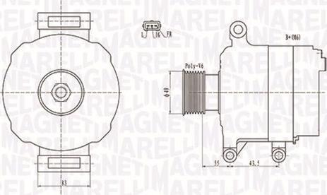 Magneti Marelli 063731869010 - Ģenerators ps1.lv