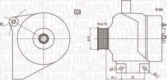 Magneti Marelli 063731861010 - Ģenerators ps1.lv