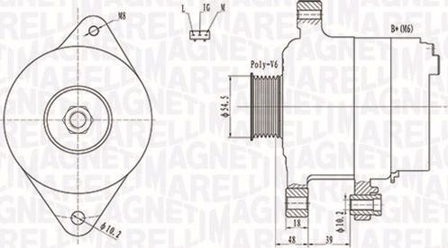 Magneti Marelli 063731809010 - Ģenerators ps1.lv