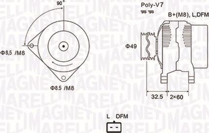 Magneti Marelli 063731814010 - Ģenerators ps1.lv