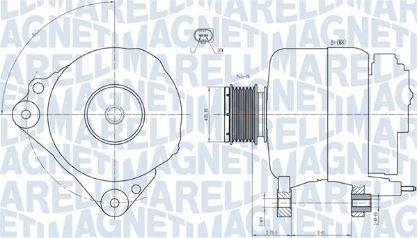 Magneti Marelli 063731810010 - Ģenerators ps1.lv