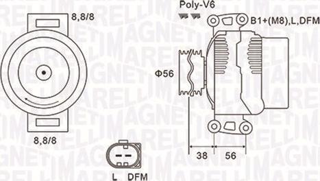 Magneti Marelli 063731811010 - Ģenerators ps1.lv