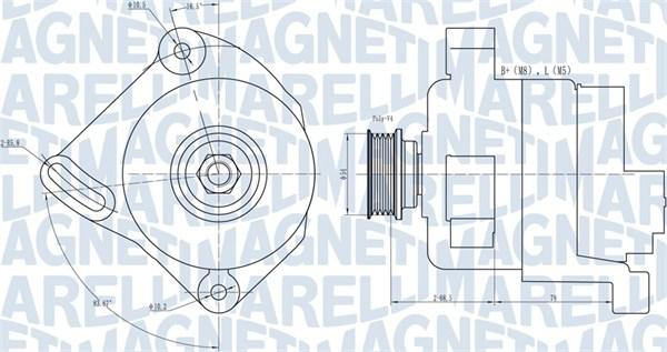 Magneti Marelli 063731886010 - Ģenerators ps1.lv