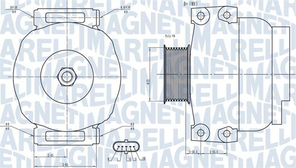 Magneti Marelli 063731880010 - Ģenerators ps1.lv