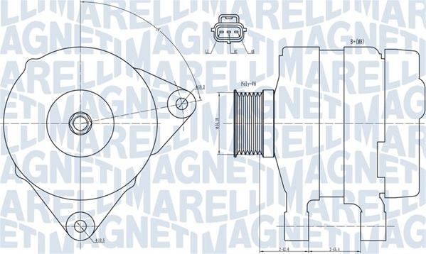 Magneti Marelli 063731834010 - Ģenerators ps1.lv