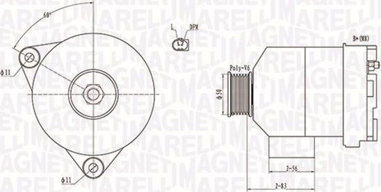 Magneti Marelli 063731872010 - Ģenerators ps1.lv