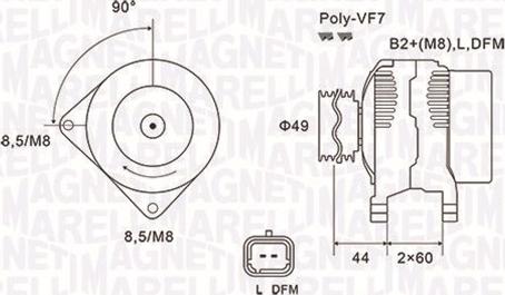 Magneti Marelli 063731877010 - Ģenerators ps1.lv