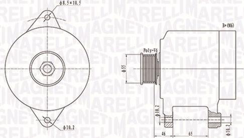 Magneti Marelli 063731306010 - Ģenerators ps1.lv