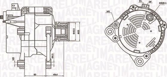 Magneti Marelli 063731260010 - Ģenerators ps1.lv