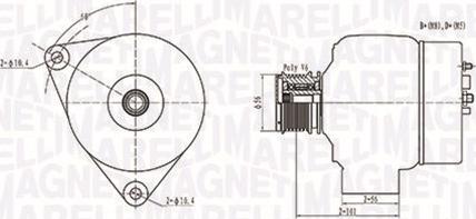 Magneti Marelli 063731209010 - Ģenerators ps1.lv