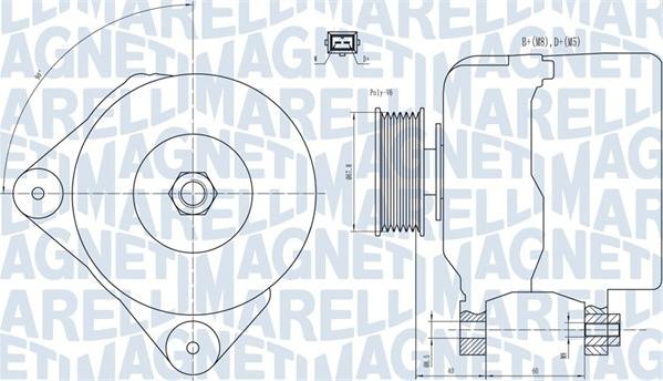 Magneti Marelli 063731228010 - Ģenerators ps1.lv