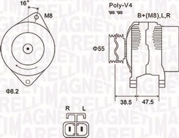 Magneti Marelli 063731798010 - Ģenerators ps1.lv