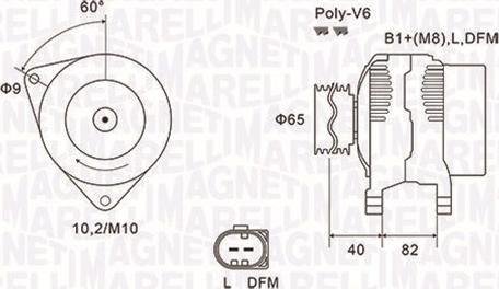 Magneti Marelli 063731746010 - Ģenerators ps1.lv