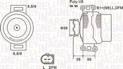 Magneti Marelli 063731754010 - Ģenerators ps1.lv