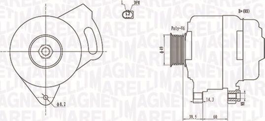 Magneti Marelli 063731750010 - Ģenerators ps1.lv