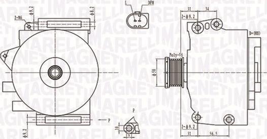 Magneti Marelli 063731764010 - Ģenerators ps1.lv