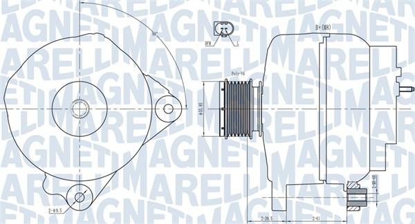 Magneti Marelli 063731763010 - Ģenerators ps1.lv