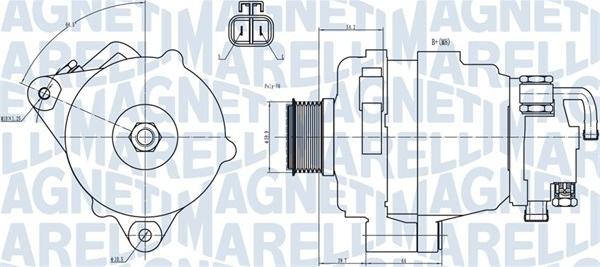 Magneti Marelli 063731708010 - Ģenerators ps1.lv