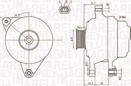 Magneti Marelli 063731703010 - Ģenerators ps1.lv